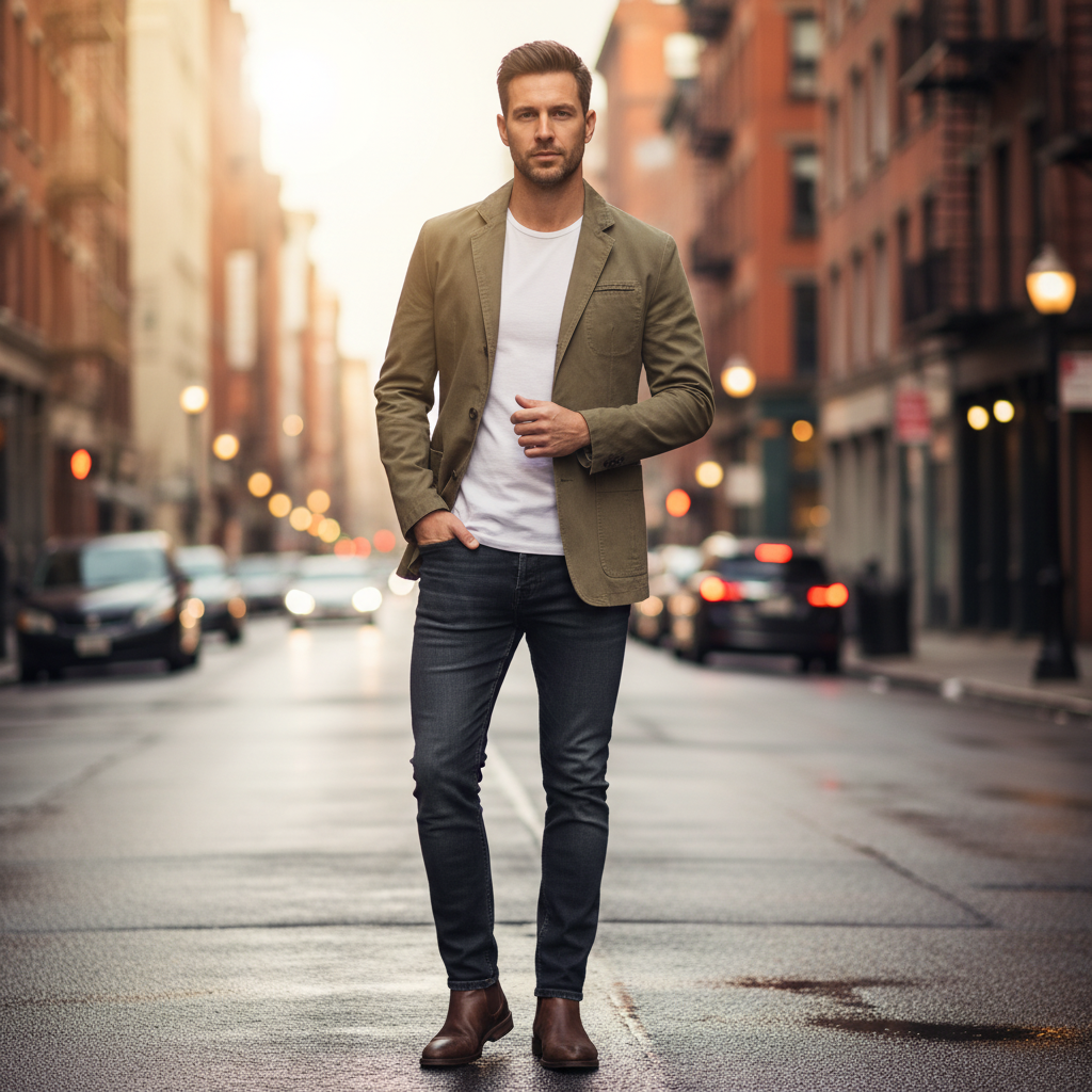 Blazer Para Homem Casual Leve | Estilo Refinado Diário