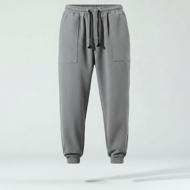 Calça Harem Masculina de Veludo Cotelê | Casual Elegante
