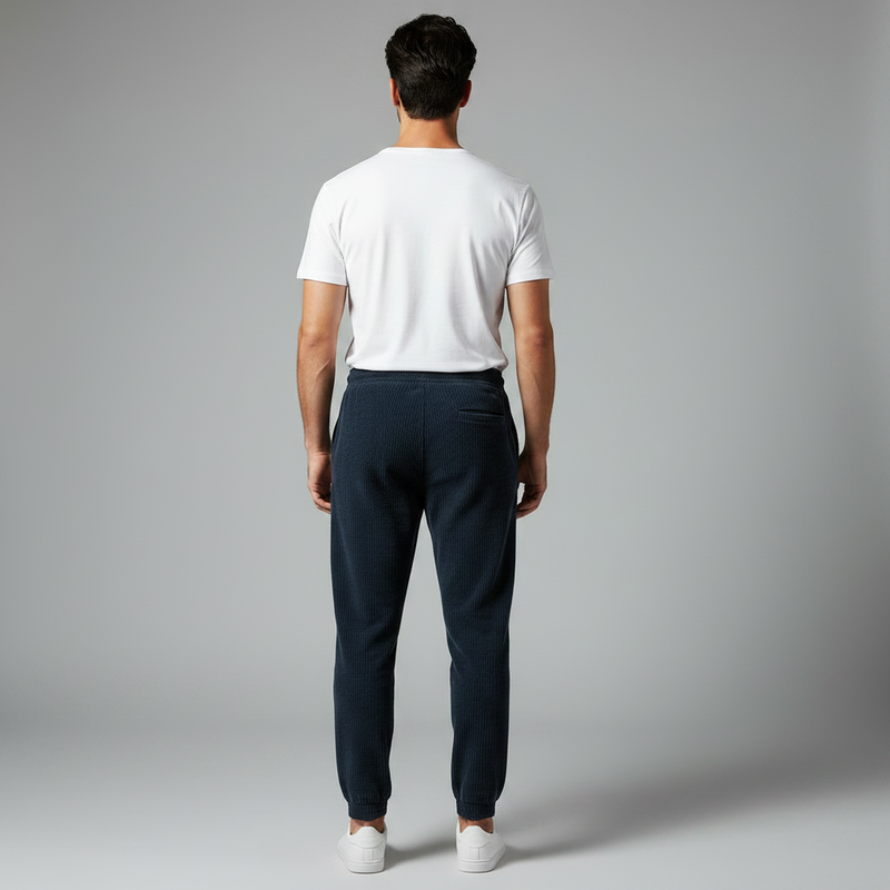 Calça Harem Masculina de Veludo Cotelê | Casual Elegante
