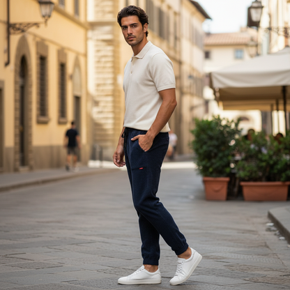 Calça Harem Masculina de Veludo Cotelê | Casual Elegante