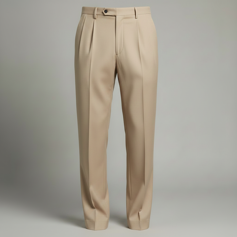 Calça Social Masculina | Corte Reto em Poliéster Durável