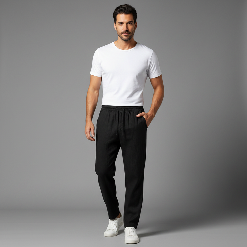 Calça de Linho Masculina | Estilo Clássico de Verão