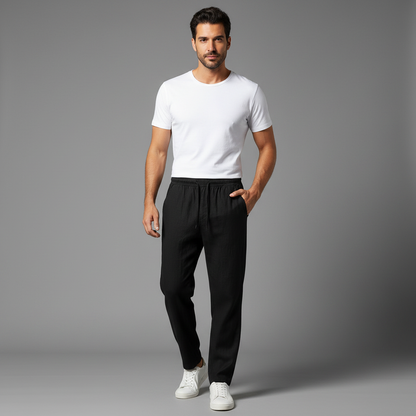 Calça de Linho Masculina | Estilo Clássico de Verão