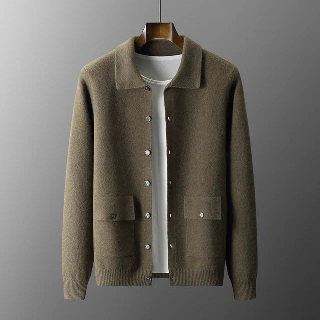 Cardigã Ronan de Tricô Denso | Suéter Masculino