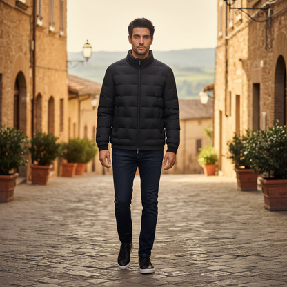 Casaco Inverno Homem Penas de Pato | Jaqueta Masculina