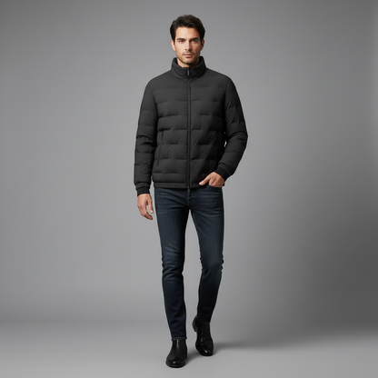 Casaco Inverno Homem Penas de Pato | Jaqueta Masculina
