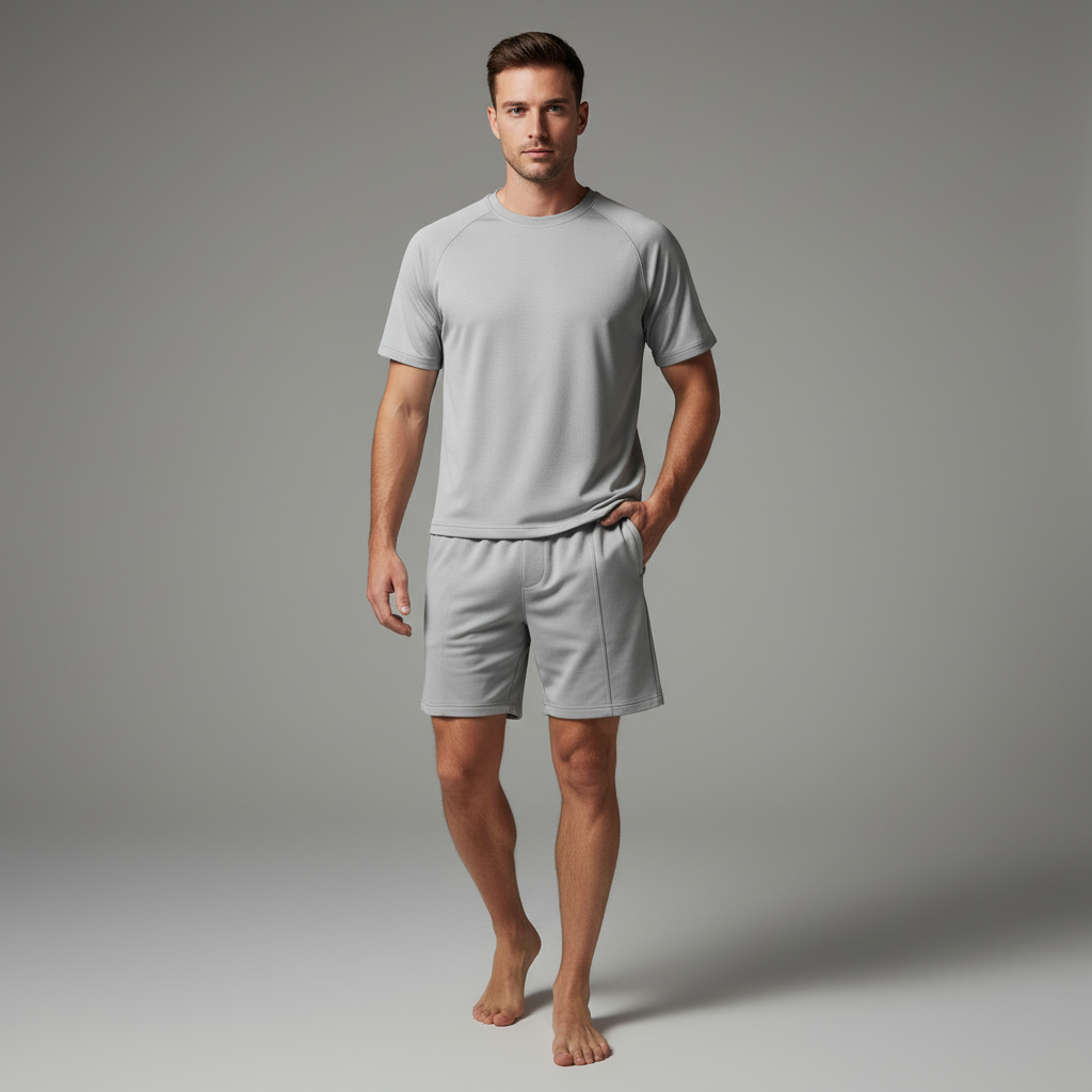 Conjunto Casual Masculino | Camisa e Shorts para Verão
