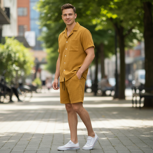 Harold | Conjunto Masculino Tweed 2 Peças Estiloso