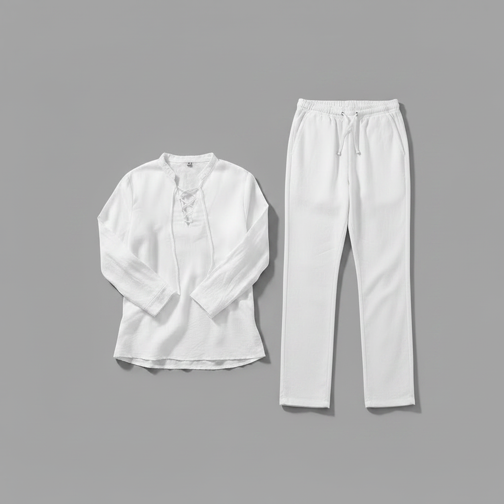 Conjunto Milo | Roupa Masculina de Linho para Verão