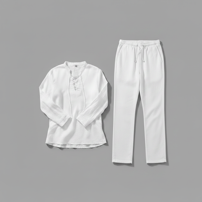 Conjunto Milo | Roupa Masculina de Linho para Verão