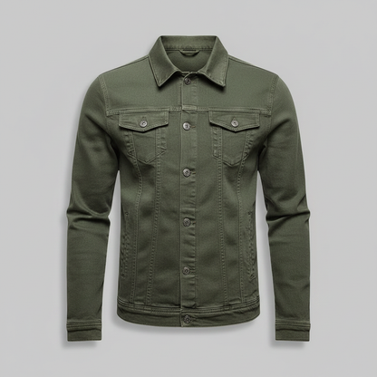Jaqueta Jeans Slim Fit Masculina | Casaco Masculino Elegante