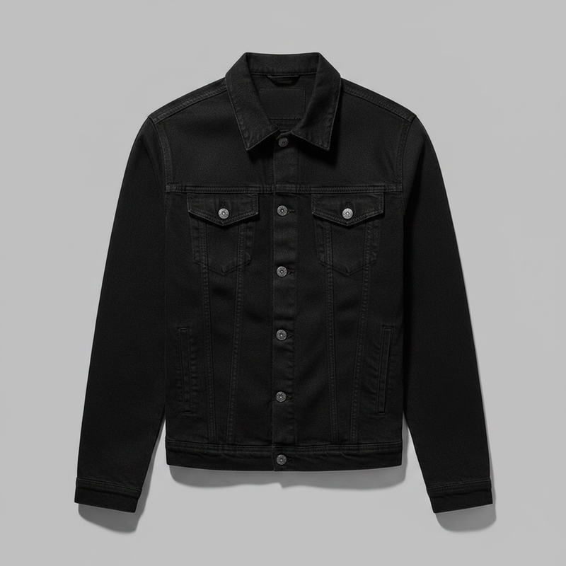 Jaqueta Jeans Slim Fit Masculina | Casaco Masculino Elegante