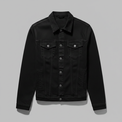 Jaqueta Jeans Slim Fit Masculina | Casaco Masculino Elegante