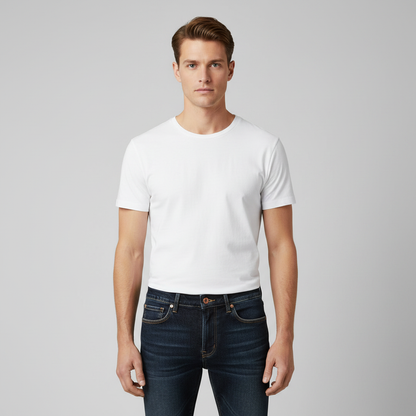 Calça Jeans Masculina Confortável | Denim Clássico