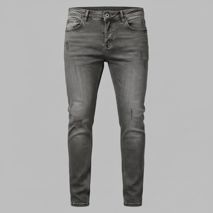 Calça Jeans Liam | Slim Fit Casual com Rasgos