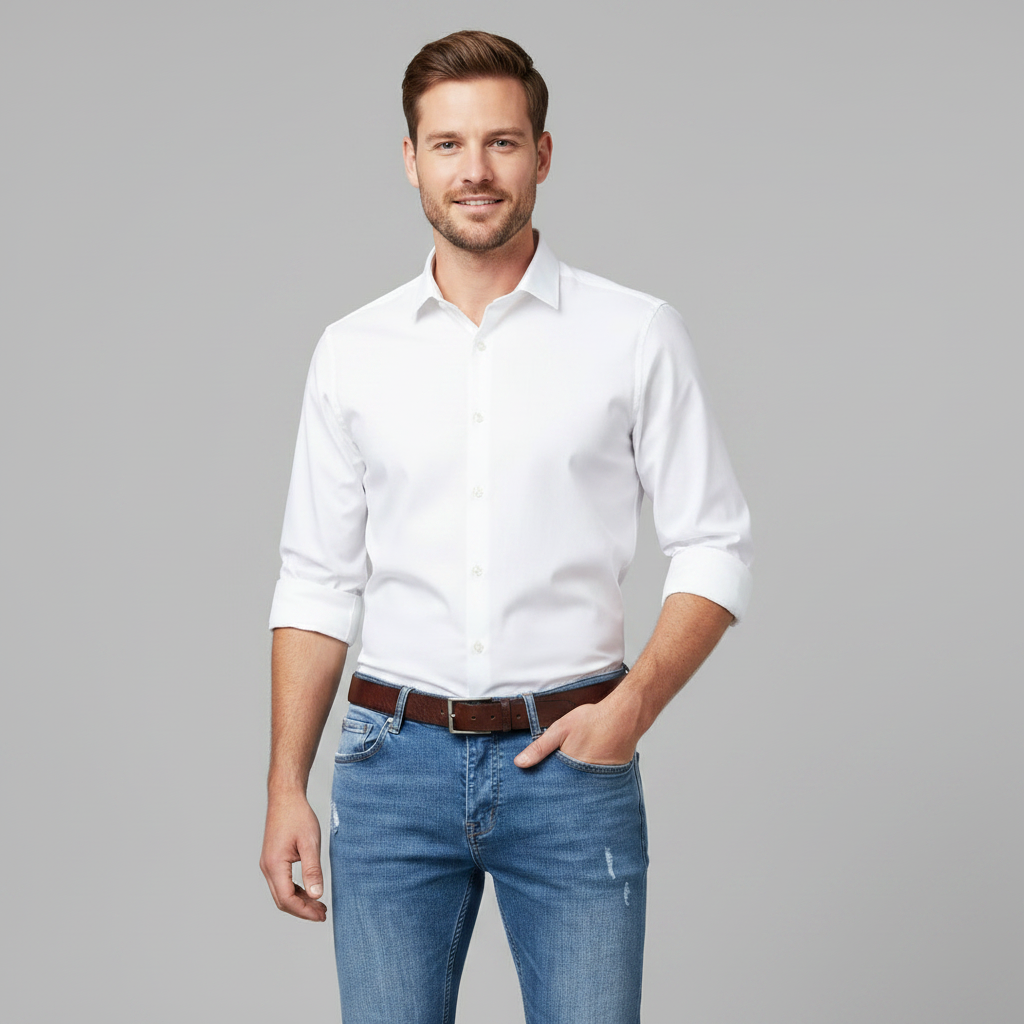Calça Jeans Liam | Slim Fit Casual com Rasgos