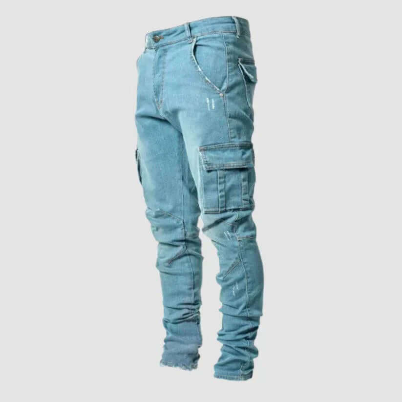 Calças Cargo Slim Fit Masculinas | Calças de Ganga Homem