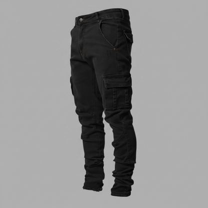 Calças Cargo Slim Fit Masculinas | Calças de Ganga Homem