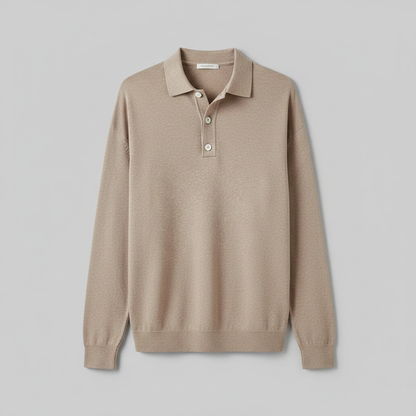 Camisa Polo Manga Longa Masculina | Camisa Casual para Homem