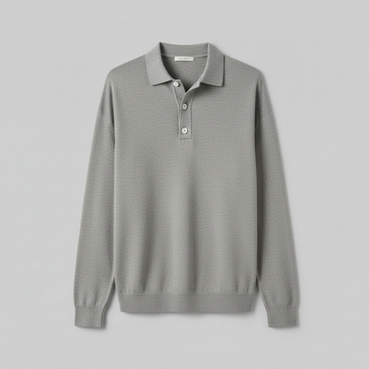 Camisa Polo Manga Longa Masculina | Camisa Casual para Homem