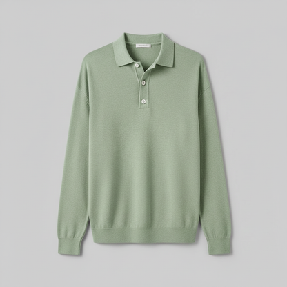 Camisa Polo Manga Longa Masculina | Camisa Casual para Homem