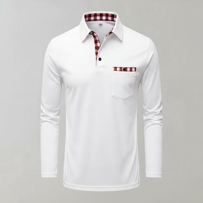 Camisa Polo Manga Longa Masculina | Camisa Casual para Homem