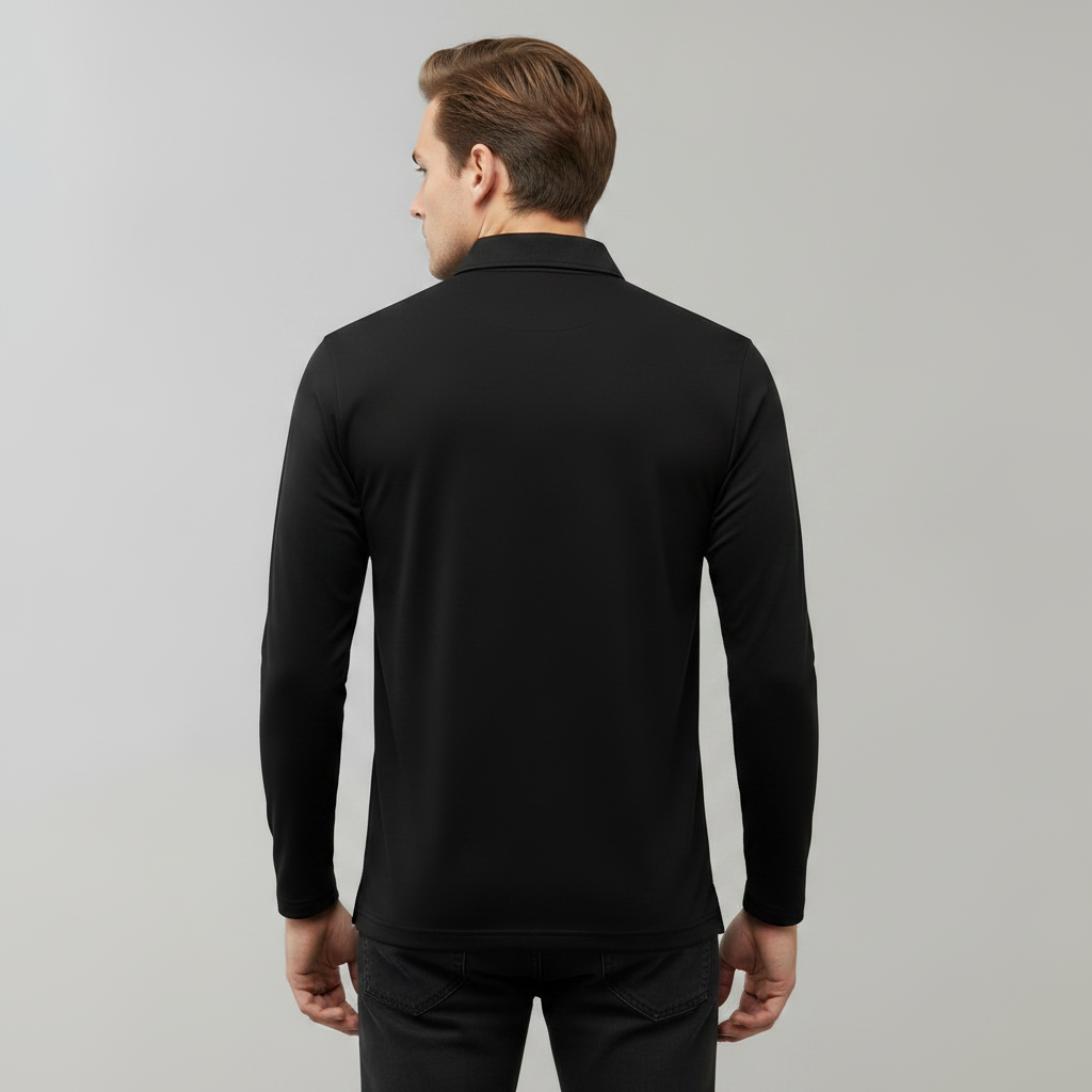 Camisa Polo Manga Longa Masculina | Camisa Casual para Homem