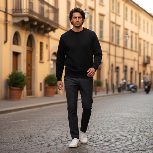 Suéter Hampton | Suéter Masculino de Algodão Básico