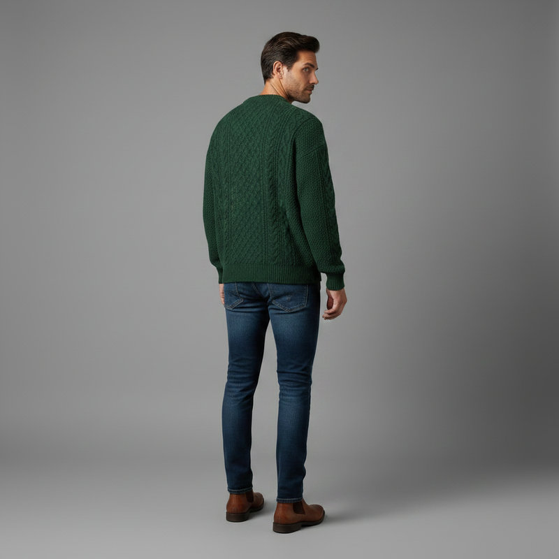 Suéter Valmere | Tricô Clássico Masculino em Algodão Premium