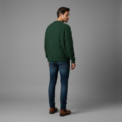 Suéter Valmere | Tricô Clássico Masculino em Algodão Premium